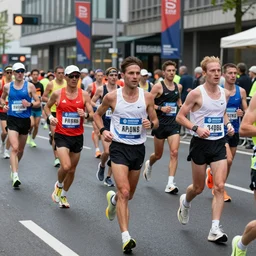 Marathon runners inside Berghain in Berlin. High resolution. Hyper detailed. Extra realistic. HDR. 8k.