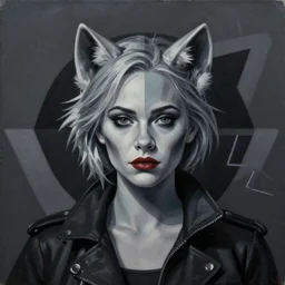 Elle Fanning as Sniper Wolf picture by Sachin Teng, asymmetrical, dark vibes, Realistic Painting , Organic painting, Matte Painting, geometric shapes, hard edges, graffiti, street art:2 by Sachin Teng:4