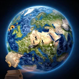 Earth after 1000 wars