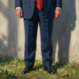 “ a norman rockwell painting of donald trump caught with his pants down. ”