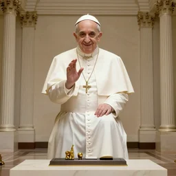 Pope in memphis design room
