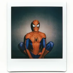 polaroid photo of spider - man
