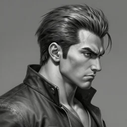 hyperdetailed profile portrait of a realistic street fighter m bison, grayscale, by greg rutkowski, highly detailed, digital painting, artstation, smooth, sharp focus illustration, artstation hq. intricate, elegant, 8 k, unreal engine. art by wlop and artgerm and ayami kojima. dan mumford, tomokazu matsuyama, takato yamamoto