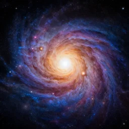 An artistic background featuring the universe