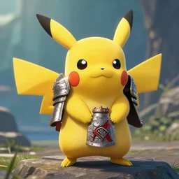 pikachu in game of thrones wearing viking armor