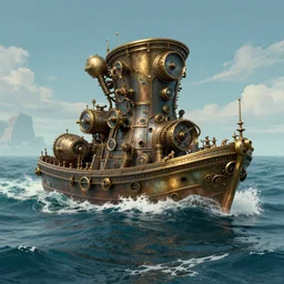 ocean, steampunk