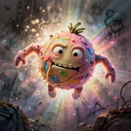 flying spaghetti monster by disney concept artists, backlit, moody, intense, intricate, indie studio, fantasy, moody, rim lighting, godly light, vibrant pastel colors, emotional, sketch, fantastical, whimsical, noise, dappled light, stippling