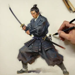 highly detailed oil painting of a samurai by greg tocchini, by thomas blackshear, by jeremi lipking, brush strokes, elegant, cinematic light, sharp focus, illustration, harmony, dynamic composition, masterpiece, pen,