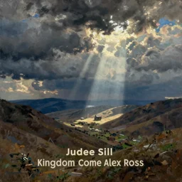 judee sill cypherpunk album cover, painting from Kingdom Come Alex Ross