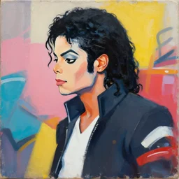 greg manchess portrait painting of michael jackson as overwatch character, medium shot, asymmetrical, profile picture, organic painting, sunny day, matte painting, bold shapes, hard edges, street art, trending on artstation, by huang guangjian and gil elvgren and sachin teng