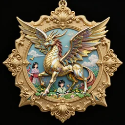 beautiful decorative ornament with bahamut, decorative design, classical ornament, bilateral symmetry, symmetrical, highly detailed, stanley artgerm lau, wlop, rossdraws, james jean, andrei riabovitchev, marc simonetti, yoshitaka amano,