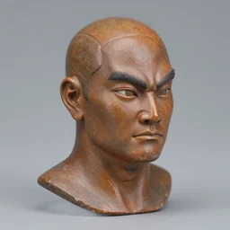 1 3 5 mm, half - shot, photo of ganon, traditional portrait, face neck shoulders, 8 k, f 2. 8