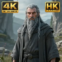 grey wizard, very beautiful scenery, hd, hdr, ue 5, ue 6, unreal engine 5, cinematic 4 k wallpaper, 8 k, ultra detailed, by popular digital, details, beautiful image ever created, high resolution, artstation, award winning, detailed body, details face, realistic body proportions, realistic detailed skin
