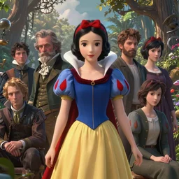 portrait of snow white, highly detailed vfx portrait, unreal engine, greg rutkowski, loish, rhads, caspar david friedrich, makoto shinkai and lois van baarle, ilya kuvshinov, rossdraws, elegent, tom bagshaw, wlop, global illumination, detailed and intricate environment, hyper detailed