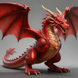 a detailed red dragon, advanced digital paint, ultra detailed, trending on artstation, 8k