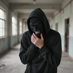 veiled shadow of absolution, hallway in an abandoned factory, pain, delight by kim jung gi