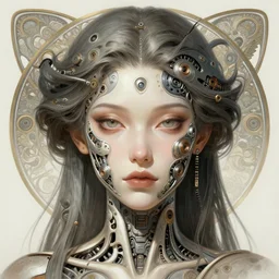 symmetry!! sheeva, machine parts embedded into face, intricate, elegant, highly detailed, digital painting, artstation, concept art, smooth, sharp focus, illustration, art by artgerm and greg rutkowski and alphonse mucha, 8 k