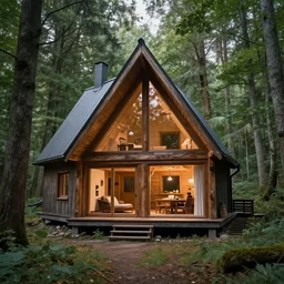 my grandpa build a cozy home in forest, in a style of andrzej kmicic