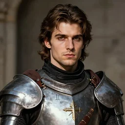 christof romuald is a renowned brujah and a former crusader knight, lon - hair, crusader, beautiful young man, brown hair, brown eyes, without beard, without mustache, by stanley artgerm lau, wlop, rossdraws, frank frazetta, andrei riabovitchev, marc simonetti