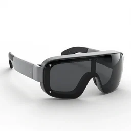 futuristic ar glasses, product design, rear angle, product photography, hyper - detailed, 8 k, octane render, white background