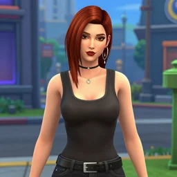 cyberpunk neuromancer in sims 4