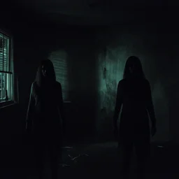 film footage of a interior of insidious, the conjuring, paranormal activity, blair witch twins