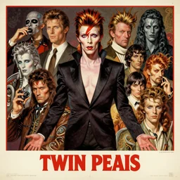 twin peaks poster art, david bowie gemini good and evil fantasy character portrait, ultra realistic, wide angle, intricate details, highly detailed by, hajime sorayama, wayne barlowe, boris vallejo, aaron horkey, gaston bussiere, craig mullins, old retro pulp, by michael whelan, rossetti bouguereau, artgerm, retro, nostalgic, old fashioned