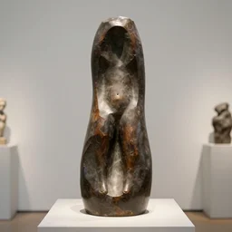 a sculpture by Brancusi in a museum, 4k, photorealistic, high definition