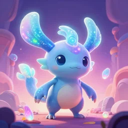 3d rim abyssal bioluminecant dofus hyperbeast by Brock Hofer digital art, ArtStation  GTA cover comics style  global illumination Volume lighting Pixar and Disney tone mapping harmony and joy color pastel vibrant