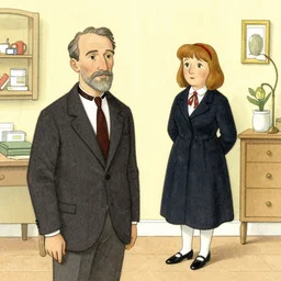 leon the professional and mathilda lando. illustration by edward gorey