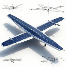 technical design drawings for solar plane