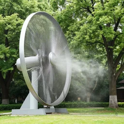 giant fan blowing over trees in my yard