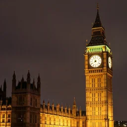 big Ben on fire