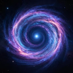intergalactic stargate portal to another world with a swirling energy field and stars in the background