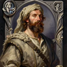 portrait of bearded man traveler in dress cloth greg manchess painting by by sargent and leyendecker, d & d, fantasy, medium shot, asymmetrical, intricate, elegant, matte painting, illustration, hearthstone, by greg rutkowski, by greg tocchini, by james gilleard, by joe fenton