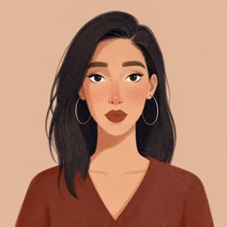 portrait of a woman in the style of mark machado