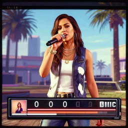 Inna the singer in GTA V Loading screen
