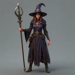 a portrait of my next DND witch character , concept art, DND, trending on artstation 3D.