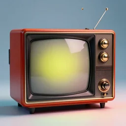 promotional photograph of an atompunk television (1955), retrofuture