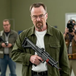 Matthew Perry as Walter White on the set of Breaking Bad, 90mm