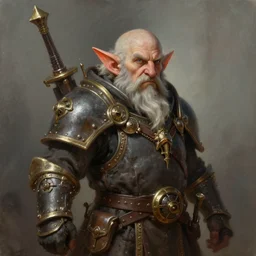 a detailed portrait painting of the dwarf bardin goreksson vermintide 2 video game steampunk engineer, artstation, 8 k, fantasy