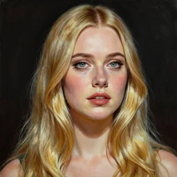 ultra realistic portrait painting of elle fanning in a 1 9 7 0 s sci - fi, art by frank frazetta, 4 k, ultra realistic, highly detailed, epic lighting