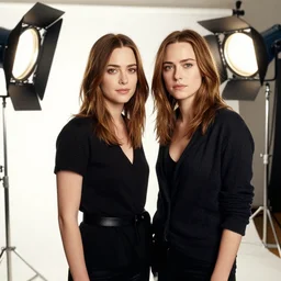 photo still of winona ryder kiera knightley, 8 k, studio lighting bright ambient lighting key light, 8 5 mm f 1. 8