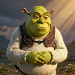 Shrek experiencing existential dread