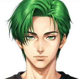 tatsumaki with green hair, portrait art by ilya kuvshinov artgerm yusuke murata, detailed intricate art, sharp focus, 4 k hd, trending on artstation