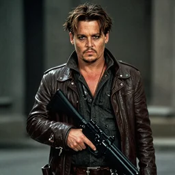 film still of Johnny Depp as Martin Riggs in Lethal Weapon, 4k