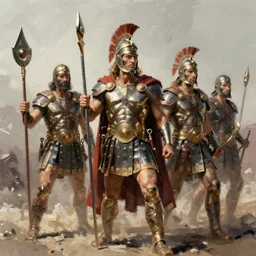 concept art of trojan war by jama jurabaev, trending on artstation, high quality, brush stroke, soft lighting