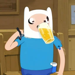 charles bukowski drinking beer in adventure time