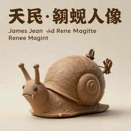 a clay snail humanoid! creature barbarian approaching, action pose, fantasy art painted by james jean and rene magritte ( rpg reference sheet ), style of magic the gathering, high contrast!, vibrant colors