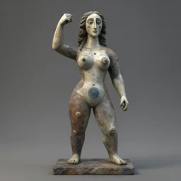 sculpture_in_style_of__Joan_Miro__3d_realistic_concept_render_unreal_engine__matte_painting_cgsociety